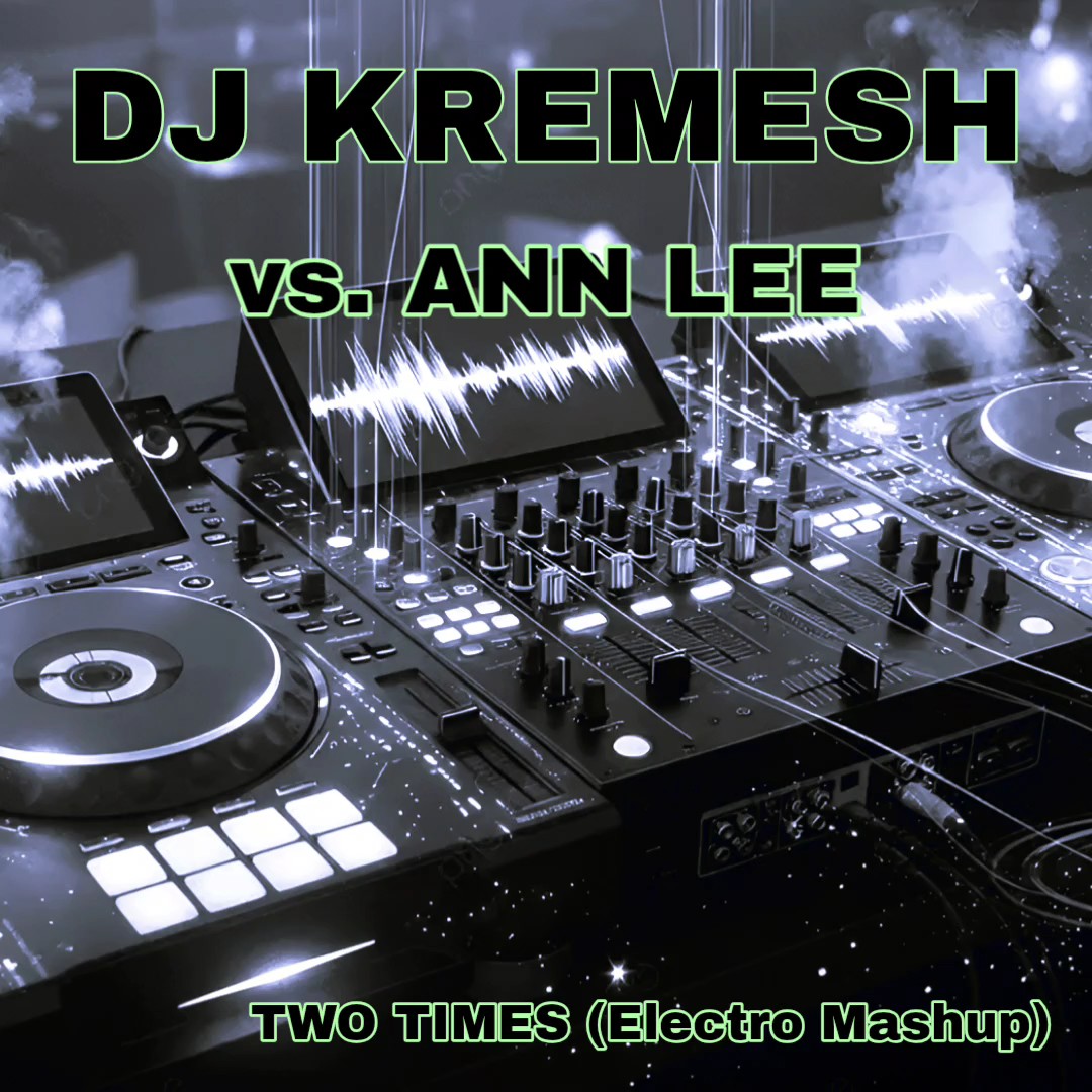 Detailný záber na dídžejský mixážny pult s textom ANN LEE – TWO TIMES (DJ KREMESH ELECTRO MASHUP)